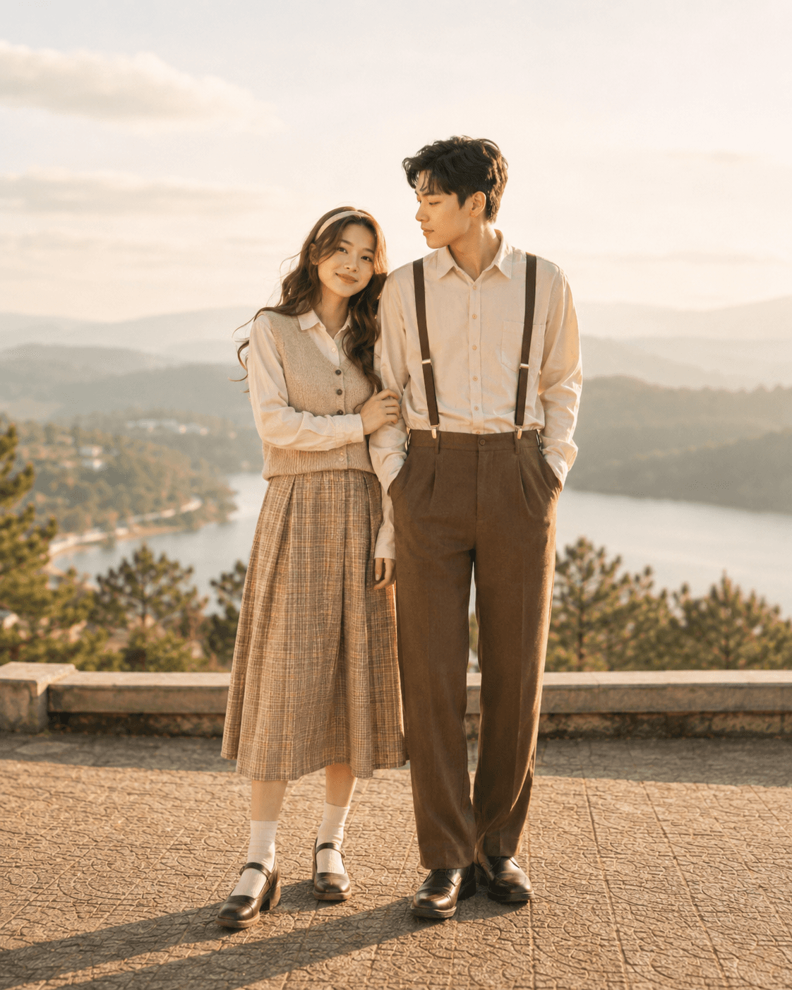 Set đồ đôi vintage couple