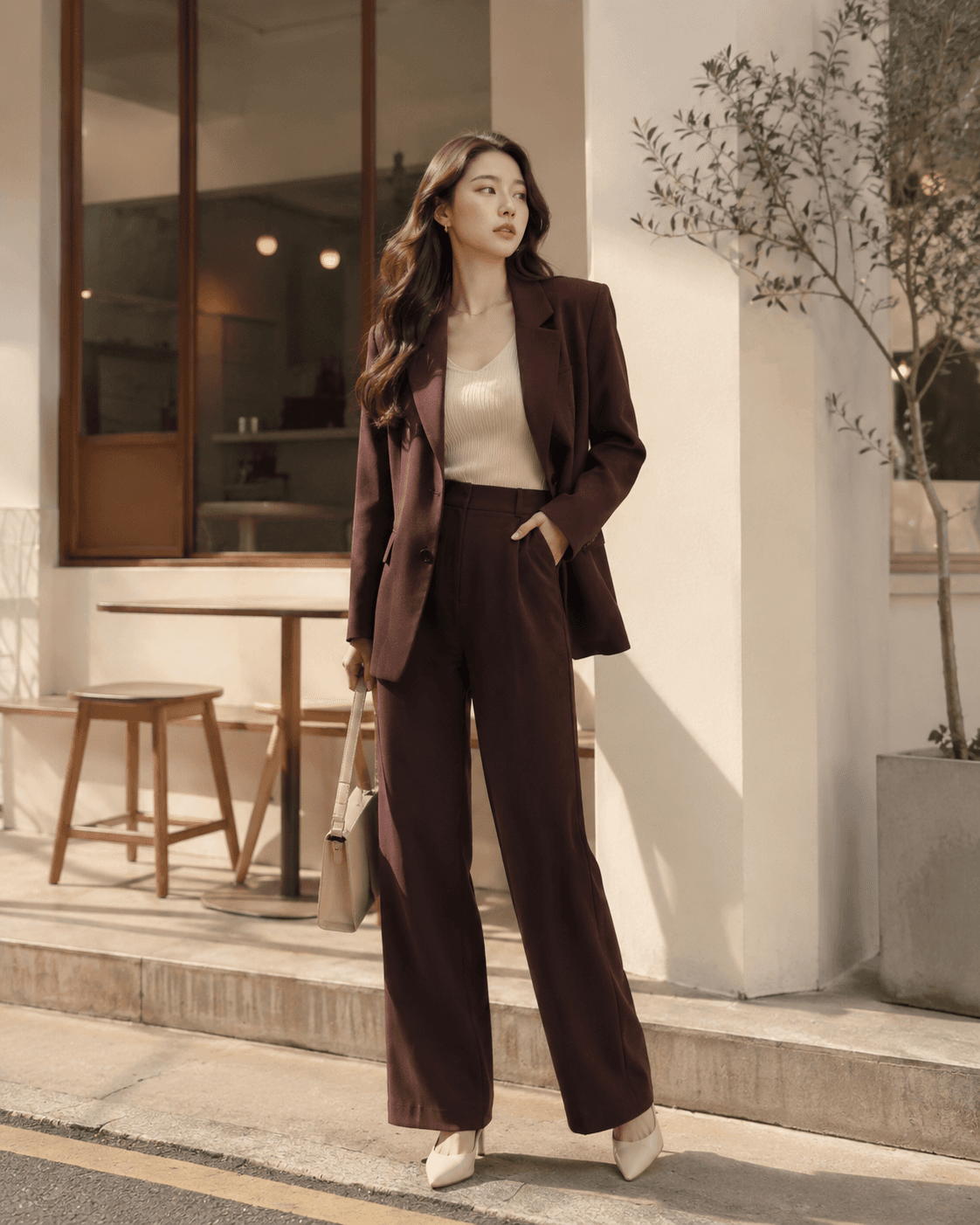 Set blazer Hàn Quốc thanh lịch